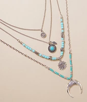 4 Pack Western Necklace Set