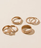Pack Heart Ring Set