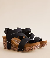 Atlas Cheetah Wedge Sandal