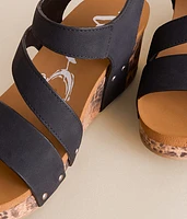 Atlas Cheetah Wedge Sandal