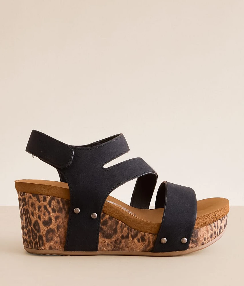 Atlas Cheetah Wedge Sandal
