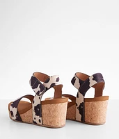 Bonita Cow Print Wedge Sandal