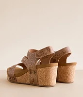 Casper Tooled Wedge Sandal