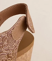 Casper Tooled Wedge Sandal