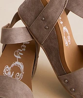 Devon Embossed Wedge Sandal
