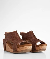 Emily Embossed Wedge Sandal