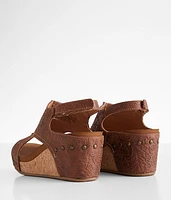 Emily Embossed Wedge Sandal
