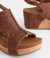 Emily Embossed Wedge Sandal