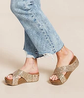 Faith Glitz Platform Sandal