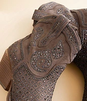 Flaunt Glitz Western Ankle Boot