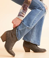 Flaunt Glitz Western Ankle Boot