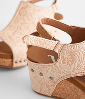 Isabella Tooled Wedge Sandal