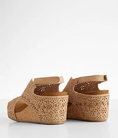 Nova Laser Cut Wedge Sandal
