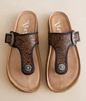 Tara Western Tooled Sandal