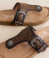 Tara Western Tooled Sandal