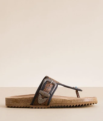 Tara Western Tooled Sandal
