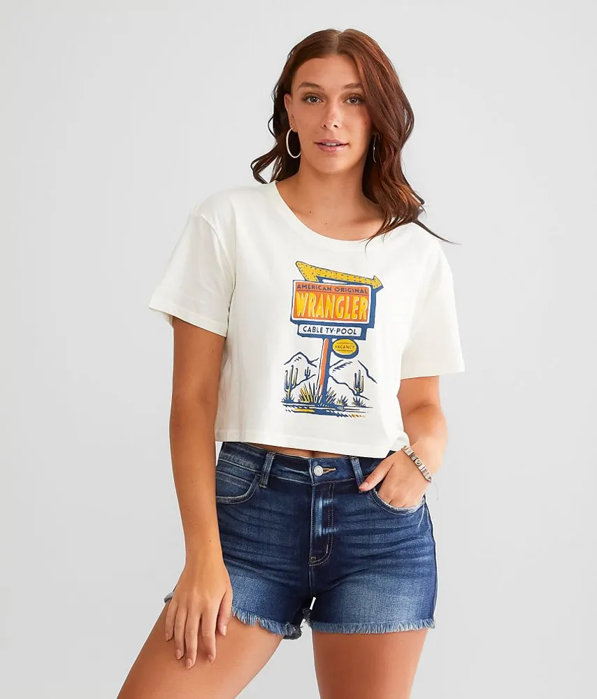 Wrangler Cropped Boyfriend T-Shirt