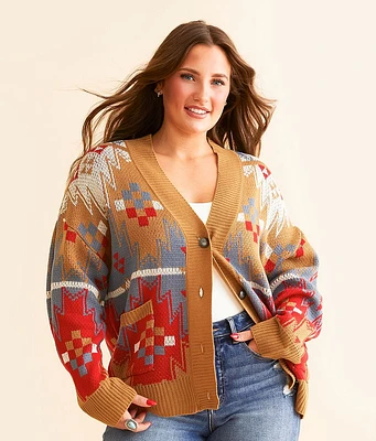 Wrangler Boxy Cardigan Sweater