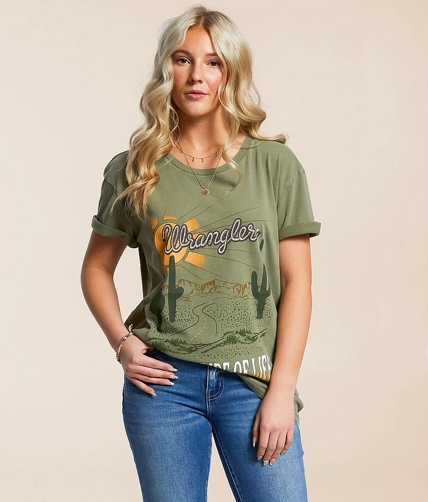 Wrangler For The Ride Of Life Oversized T-Shirt