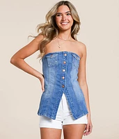 Denim Tube Top