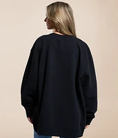 Cactus Flowers Oversized Pullover