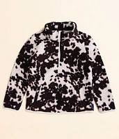 Girls - Wrangler Cow Print Sherpa Pullover