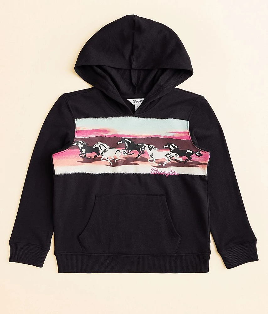 Girls - Wrangler Wild Horses Hooded Sweatshirt