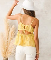 Tiered Keyhole Tank Top