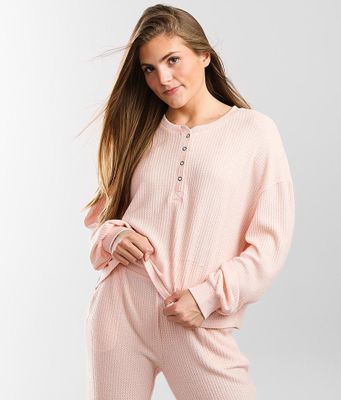 Z Lounge Snuggle Up Thermal Henley Top