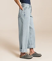 Lou Wide Leg Cuffed Jean