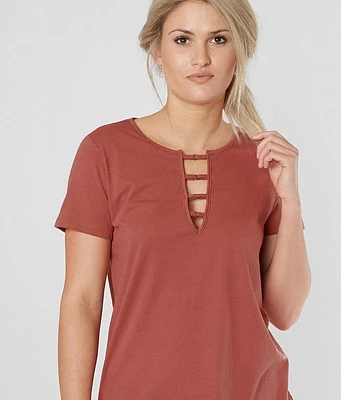The Cut-Out Lattice T-Shirt