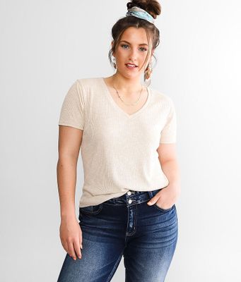 White Crow The Ribbed Hacci Top