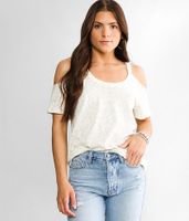 White Crow Cold Shoulder Top