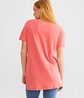 Split Neck T-Shirt
