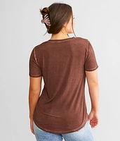 Sleek Jersey Crossover T-Shirt