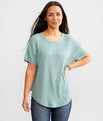 White Crow Ribbed Top
