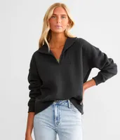 White Crow Split Neck Pullover