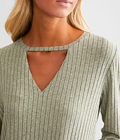 Sadie Silky Ribbed Top