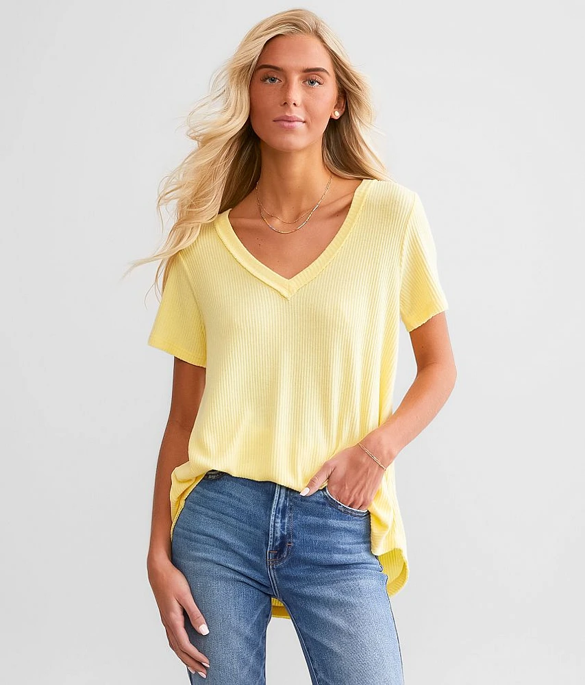 White Crow Callie Ribbed Top