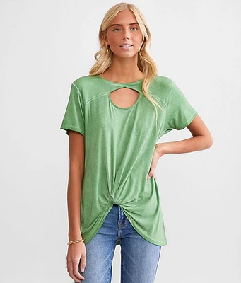 Frey Twisted Front Top