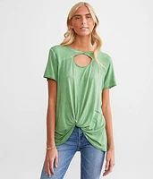 Frey Twisted Front Top