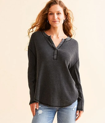 White Crow Baylee Waffle Knit Top