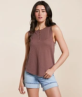 Harrison Twist Henley Tank Top