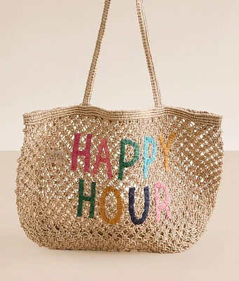 Happy Hour Jute Tote