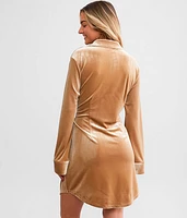 Velvet Wrap Dress