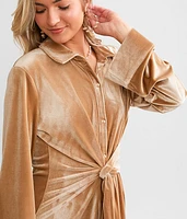 Velvet Wrap Dress