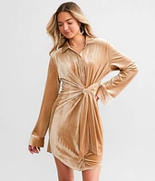 Velvet Wrap Dress