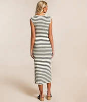 Gisele Striped Midi Dress