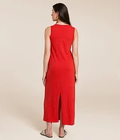 Mystic Textrued Midi Dress