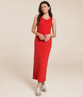 Mystic Textrued Midi Dress